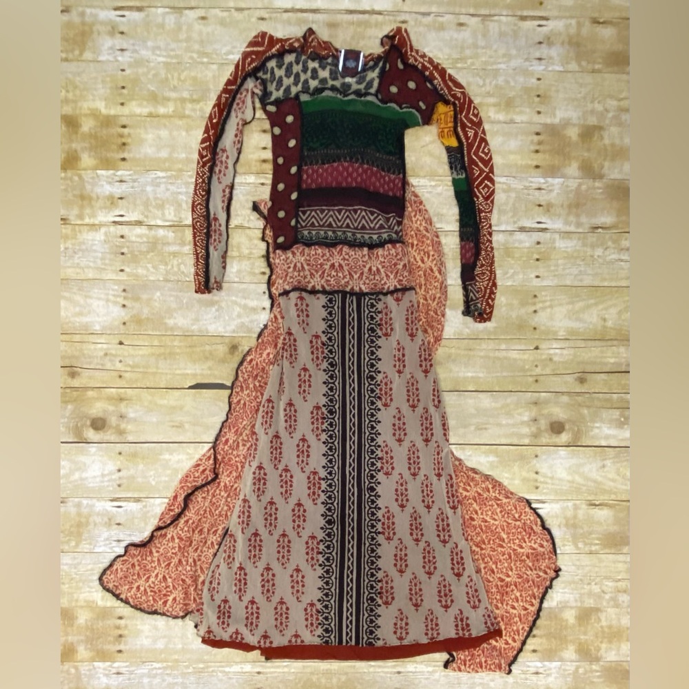 Jean Paul Gautier Patched Maxi Dress